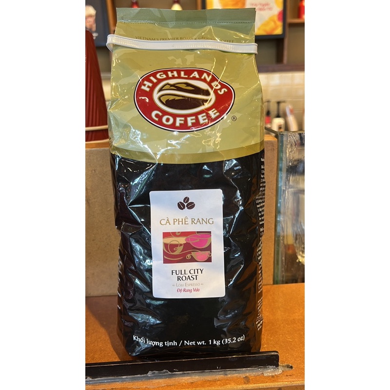 Nguyên chất Cà phê Highland Truyền thống 1KG/ Cà phê nguyên hạt Full City Roast 1KG