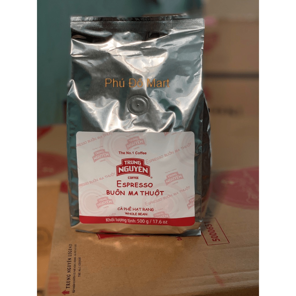 Nguyên chất Cà phê Hạt Pha Máy Trung Nguyên Espresso Buôn Ma Thuột