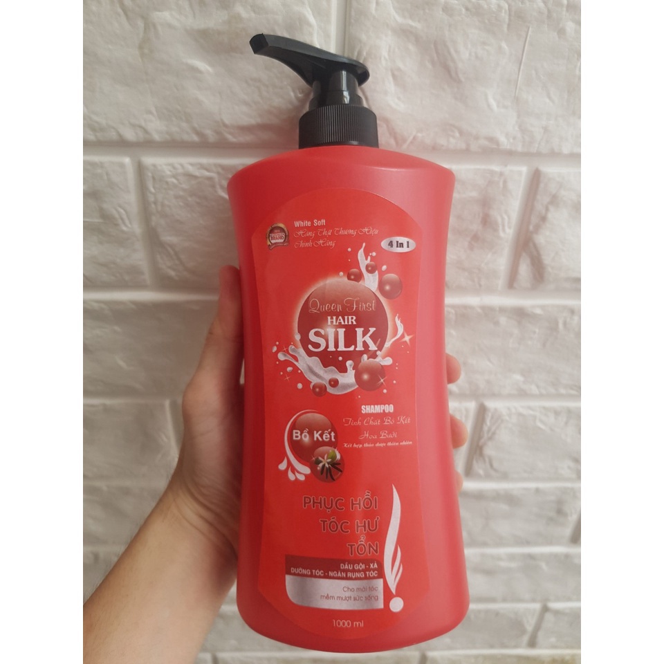 Dầu Gội Đầu Bồ Kết Tinh Chất Hoa Bưởi Hair Silk 1000ml