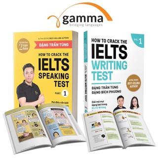 Sách - combo how to crack the ielts : speaking + writing test - đặng trần tùng - alphabooks