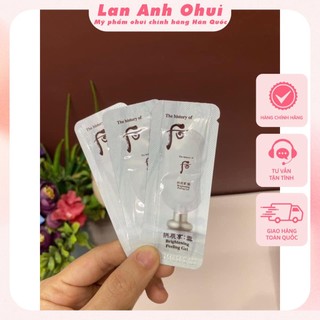 Gói tẩy da chết dưỡng trắng da Whoo Brightening Peeling Gel 1ml/ gói