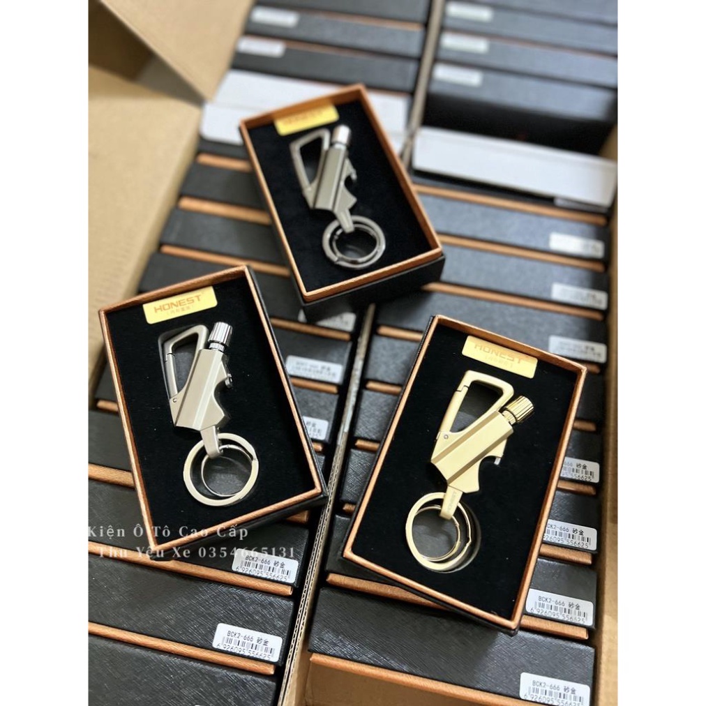 Móc chìa khoá ô tô, xe máy JOBON, HONEST 3in1 cao cấp có sỉ