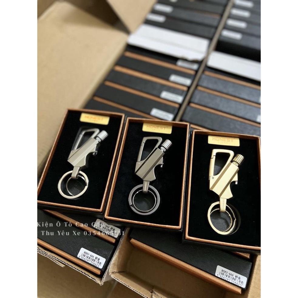 Móc chìa khoá ô tô, xe máy JOBON, HONEST 3in1 cao cấp có sỉ