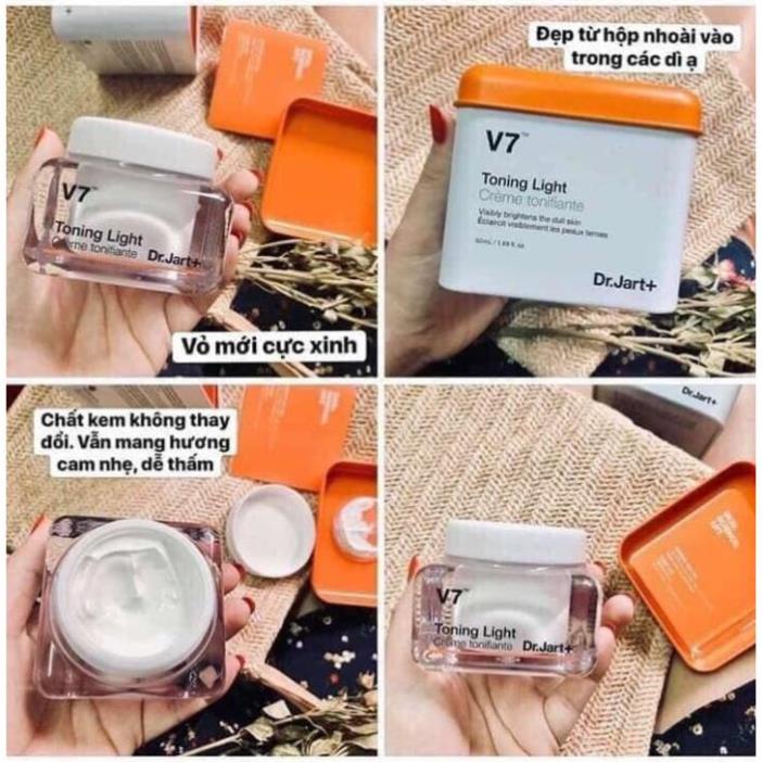 Kem Dưỡng Da V7 Toning Light 50ml Thu Nhỏ Và Se Khít Lỗ Chân Lông – Làm Sáng Tone Da