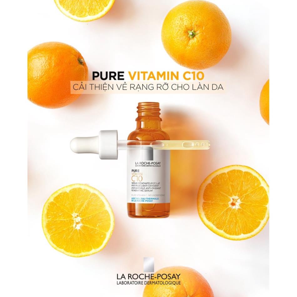 Serum La Roche-Posay Pure Vitamin C10 Dưỡng Trắng, Giảm Thâm