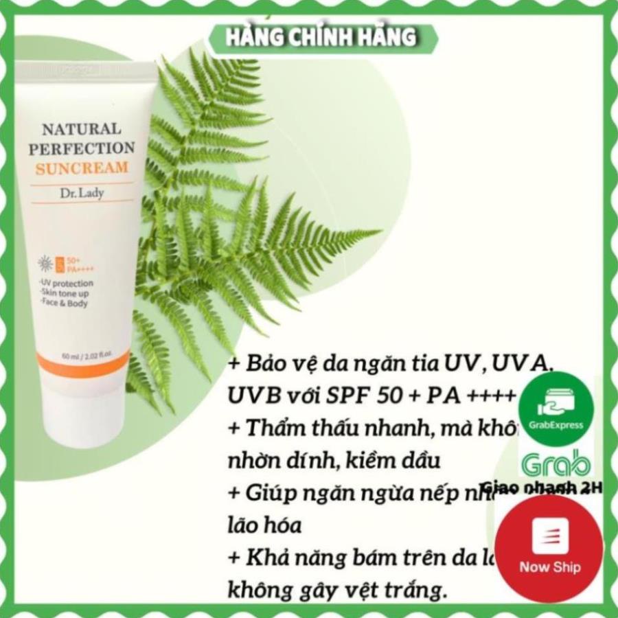Kem chống nắng Dr.Lady Suncream 60ml nâng tone, kiềm dầu