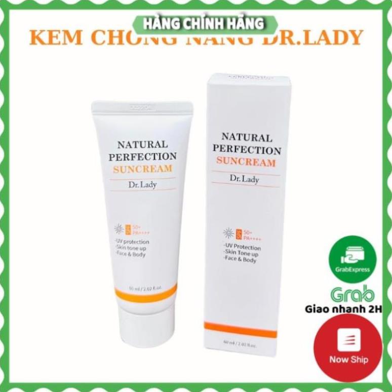 Kem chống nắng Dr.Lady Suncream 60ml nâng tone, kiềm dầu