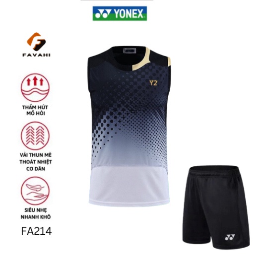 Áo cầu lông, quần cầu lông Yonex FA214 chuyên nghiệp mới nhất sử dụng tập luyện và thi đấu cầu lông FAVAHI SPORT FAVAHI