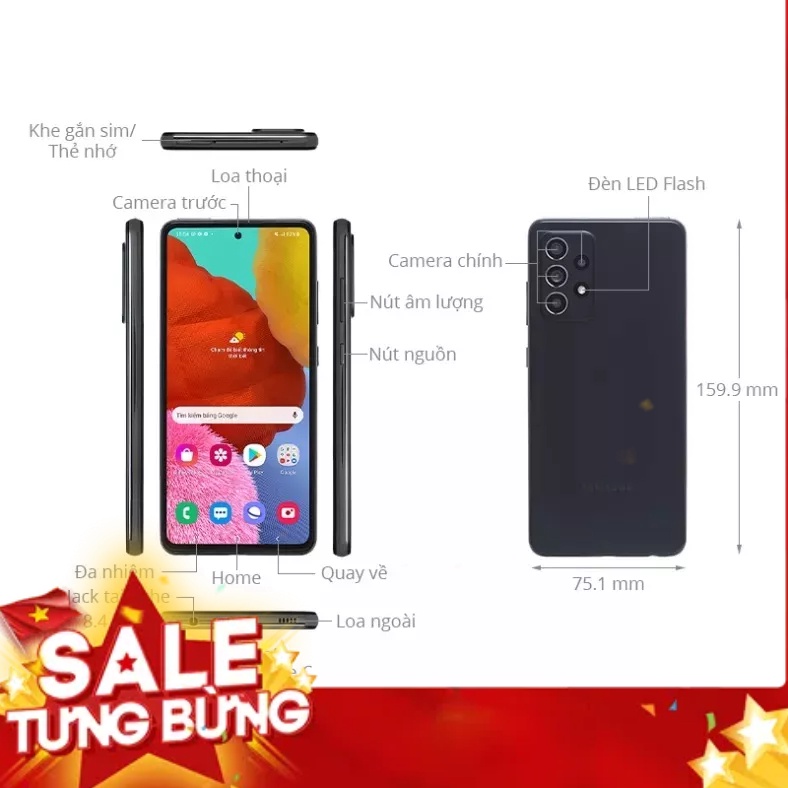 Điện thoại Samsung Galaxy A52s 5G  Hàng Chính Hãng Fullbox Bảo Hành 1 năm