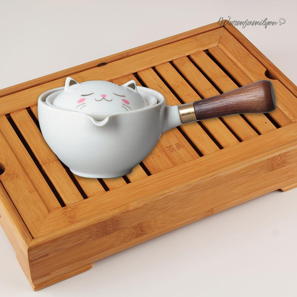 Bộ Ấm Chén Trà Xoay 360 Độ Phong Cách Trung Hoa