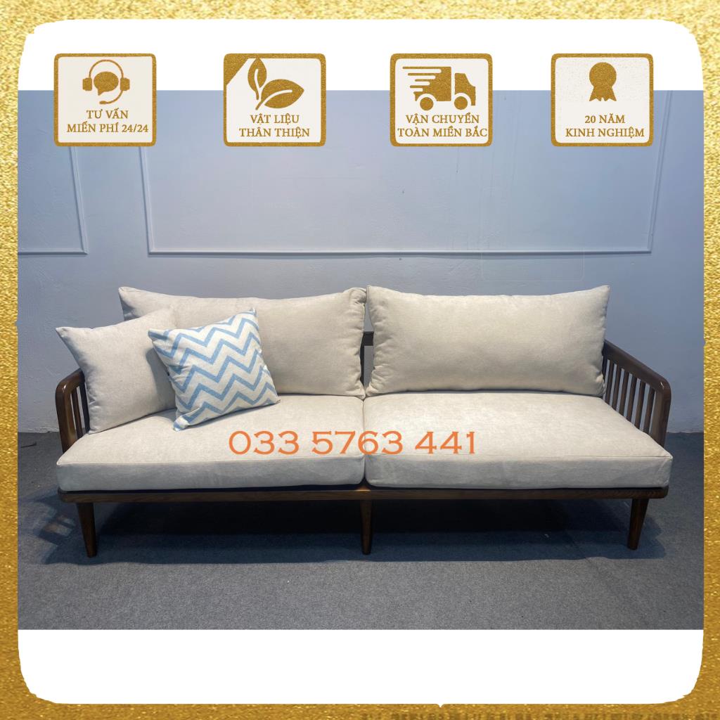 Sofa nan gỗ sồi nga kiểu dáng thanh thoát, phong cách vintage màu sắc đệm đa dạng