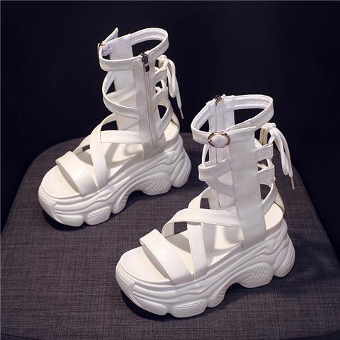 Sandal Đế Xuồng Dày Dặn Phong Cách roman Thời Trang Mùa Hè 2023 Mới Cho Nữ