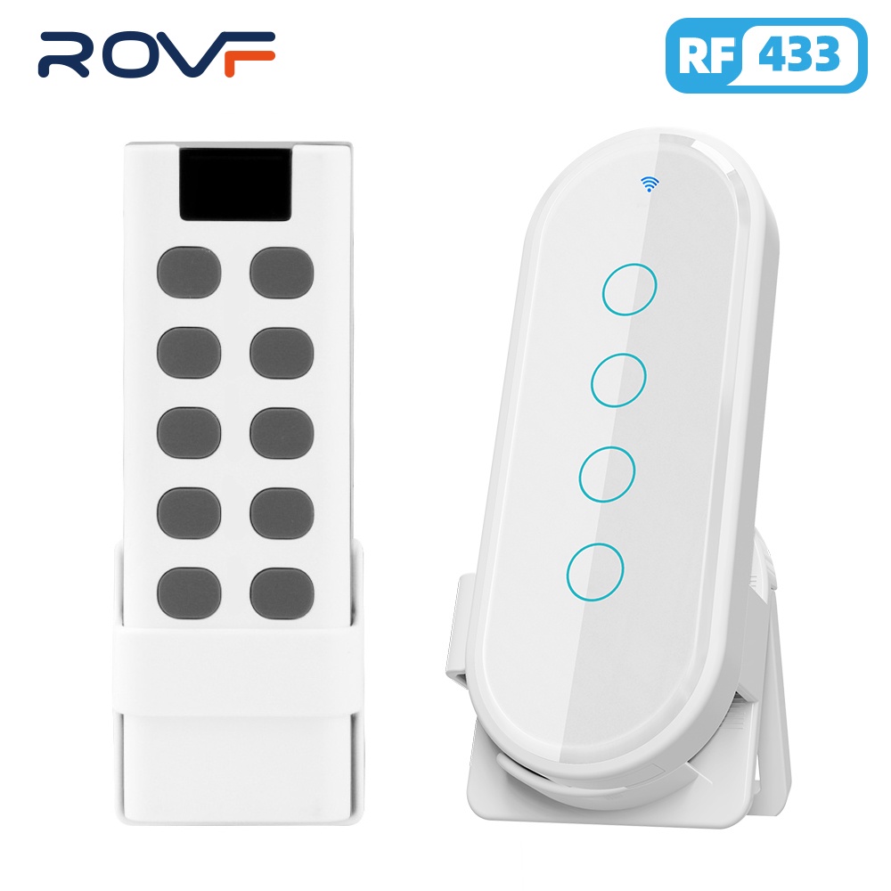 Bộ điều khiển từ xa rovf sonoff 433mhz 10 nút ev1527 / rf-power smart power transmitter