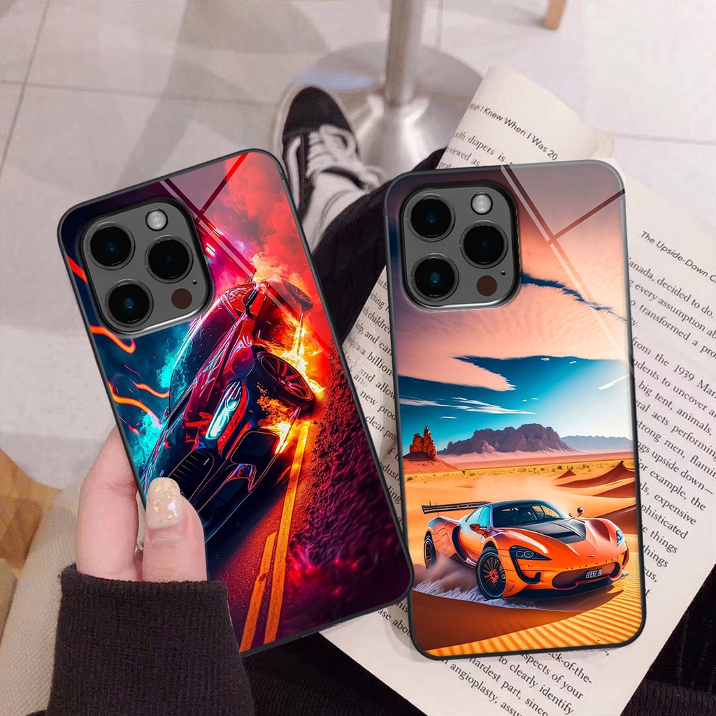 Ốp kính Iphone 12 / 12 PRO / 12 PRO MAX hình ô tô thể thao siêu đẹp siêu ngầu