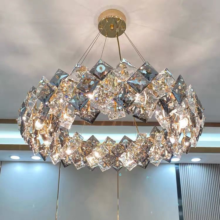 Đèn chùm sang trọngĐèn chùm pha lêĐèn phòng khách sang trọng cao cấpĐèn phòng ngủ không khí tối giản hiện đạiĐèn sáng tạ