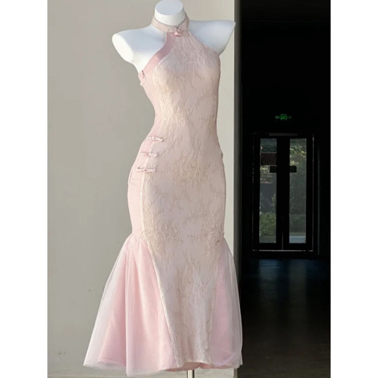 Đầm Sườn Xám Cách Tân Kiểu Đuôi Cá Phong Cách Trung Hoa Thời Trang Cho Nữ 8.30