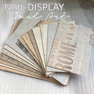Nail photography background board textured nail photo background paper work color card shooting prop thẻ trang trí