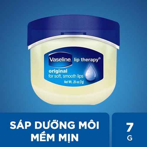 Bộ 2 sáp dưỡng môi Vaseline dạng hũ 7g: Hồng Xinh và Mềm Mịn (7gx2)