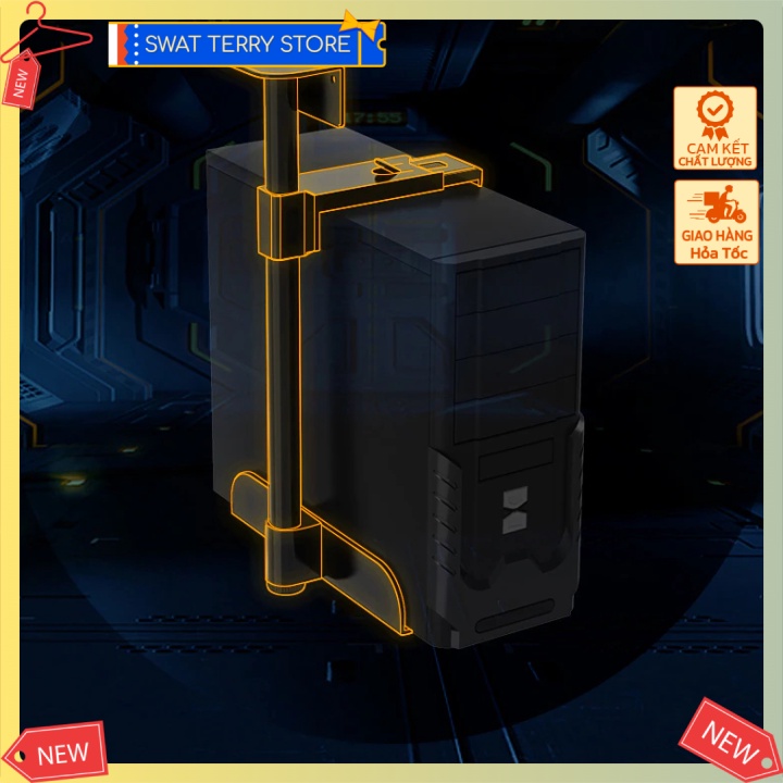 ✴️ Giá đỡ thùng máy CPU dưới bàn Computer Case Holder Installed Under The Table