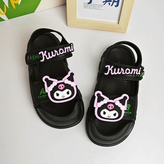Hoạt Hình Giày Sandal Đế Mềm Chống Trượt Thoải Mái Họa Tiết kuromi Thời Trang Đi Biển Cho Bé Gái