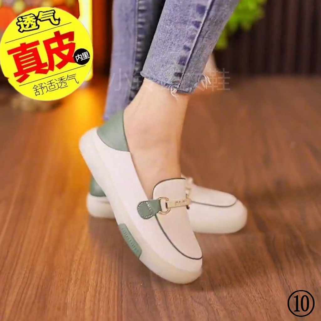 Giày Da Thật Đế Mềm Thoải Mái Thời Trang Cho Nữ