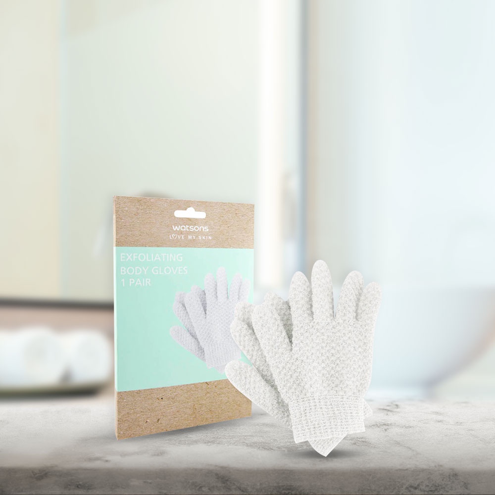 Găng Tay Tắm Watsons Exfoliating Body Gloves 1 Pair
