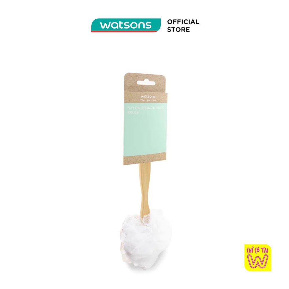 [Mã FMCGWA101 giảm 8% đơn 250K] Bông Tắm Chà Lưng Watsons Nylon Sponge Back Brush