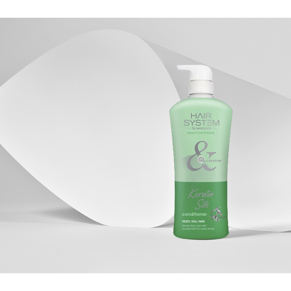 Dầu Xả Hair System By Watsons Mềm Mượt Tóc Keratin Silk 500ml