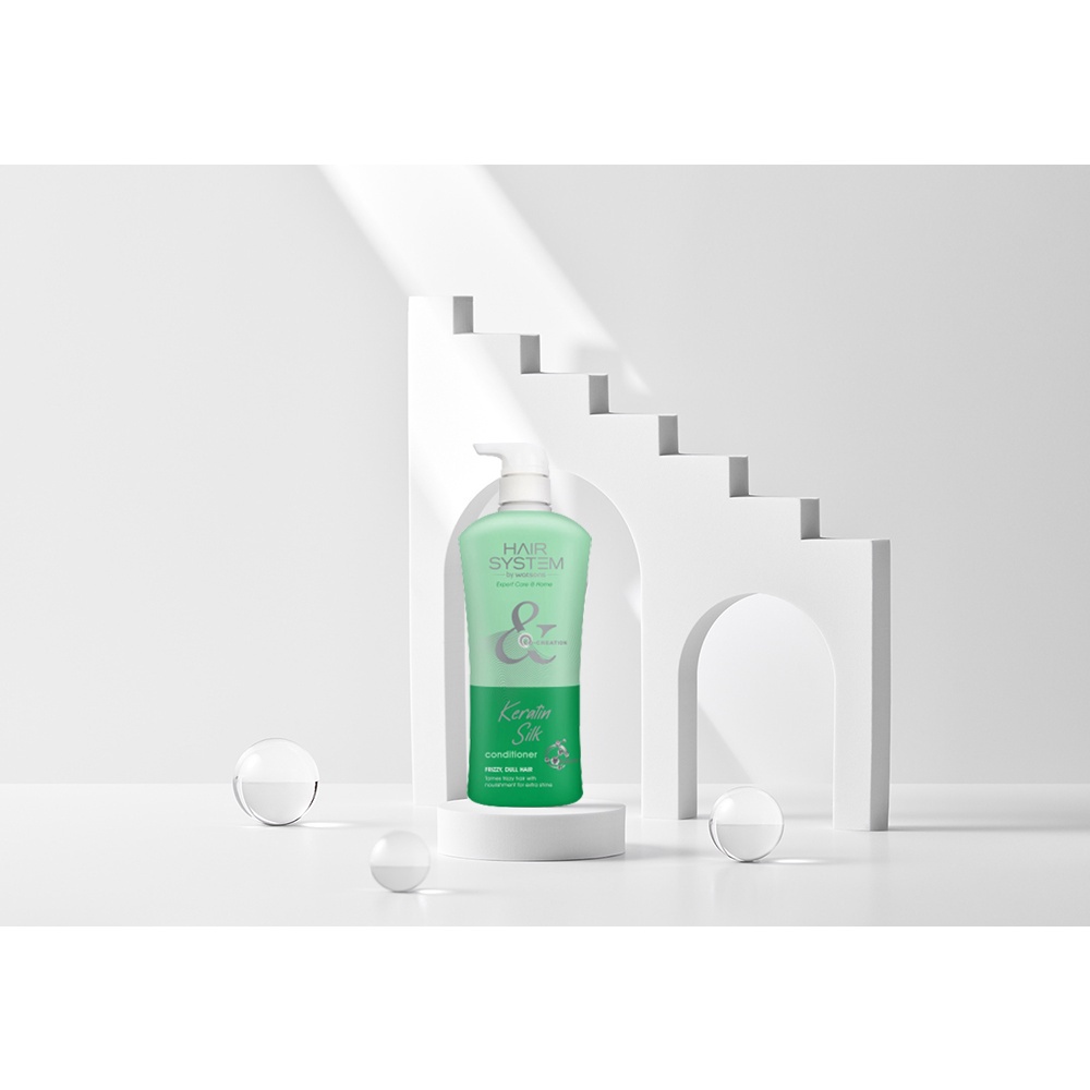 Dầu Xả Hair System By Watsons Mềm Mượt Tóc Keratin Silk 500ml