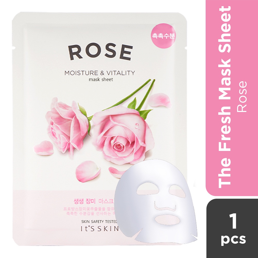 Mặt Nạ It's Skin The Fresh Mask Sheet Rose Dưỡng Ẩm & Tái Tạo Da 20g