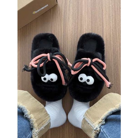 Dép Bông Đi Trong Nhà Mùa Thu Đế Dày Phong Cách Mới 2023 Cho Nữ