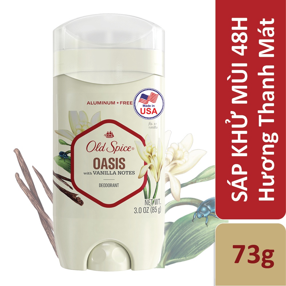 Sáp Khử Mùi Old Spice Oasis With Vanilla Notes Deodorant 85g
