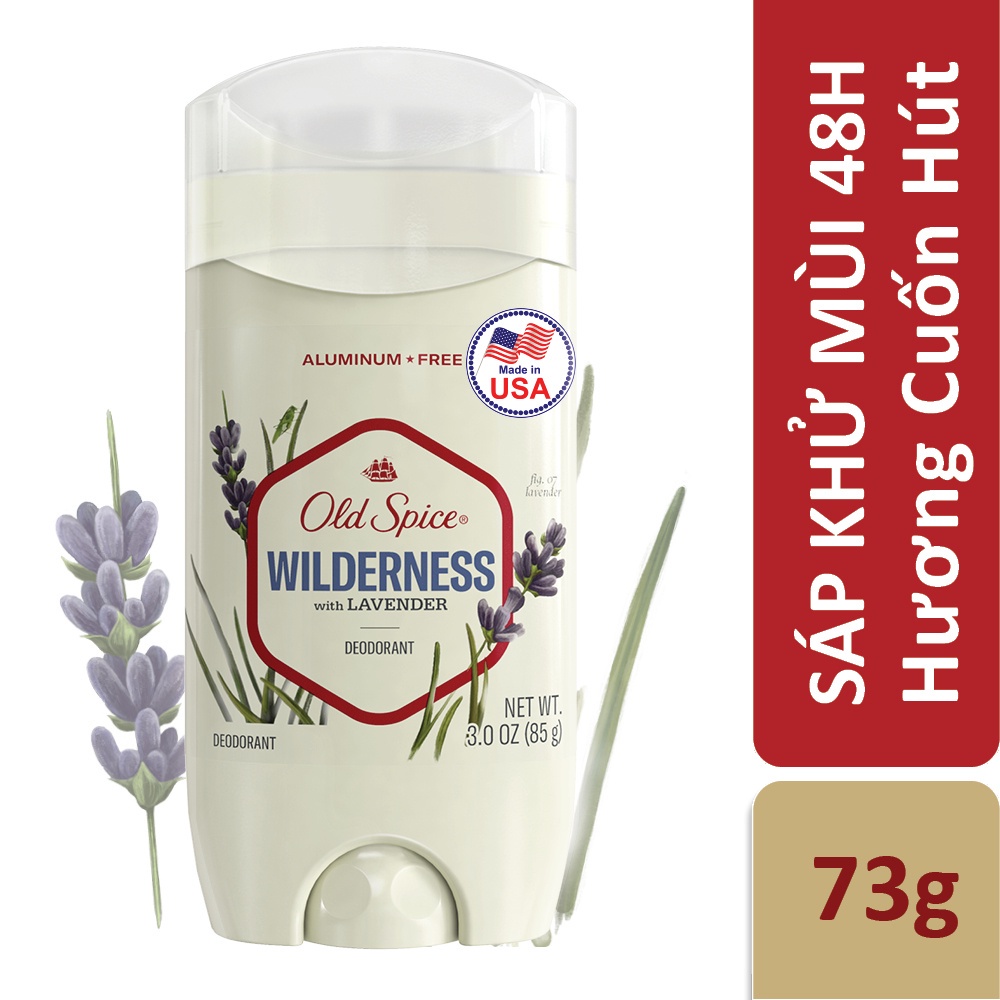 Sáp Khử Mùi Old Spice Wilderness With Lavender Deodorant 85g