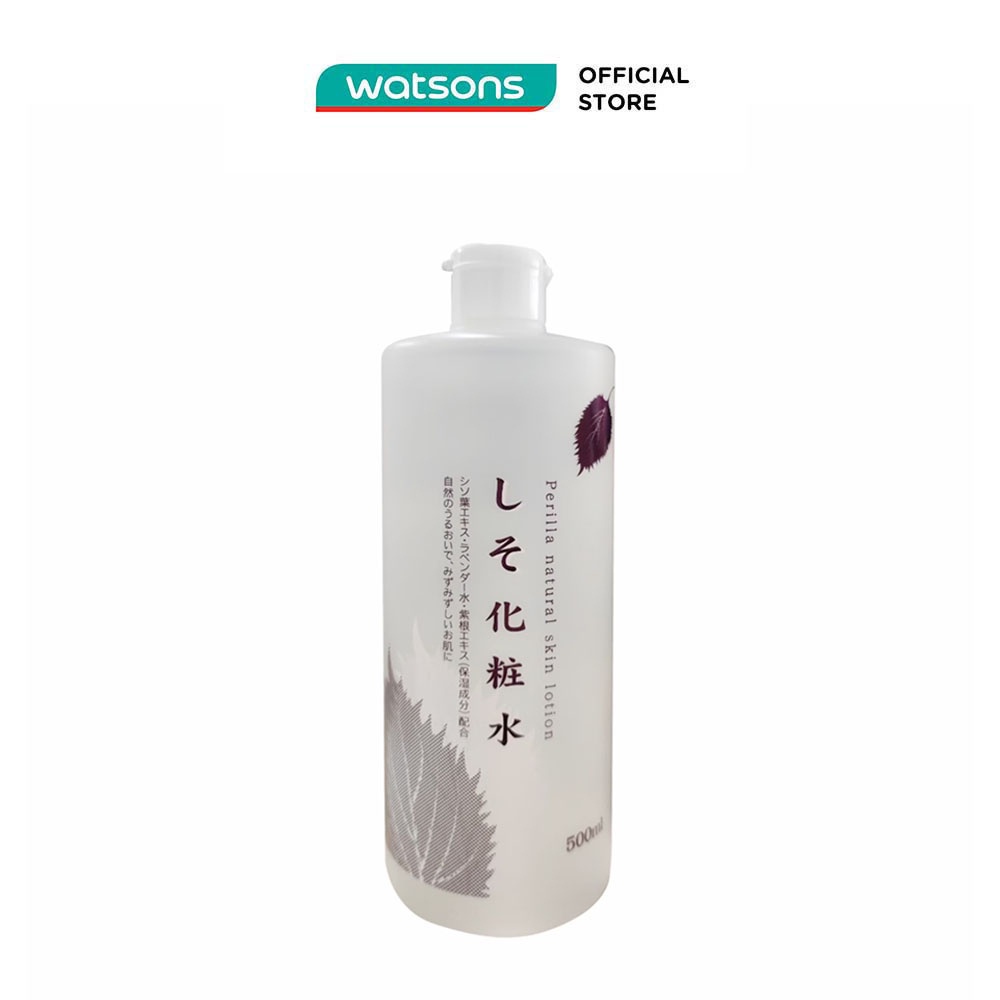 [Mã FMCGWA101 giảm 8% đơn 250K] Nước Hoa Hồng Chinoshio Perilla Natural Skin Lotion Từ Lá Tía Tô 500ml