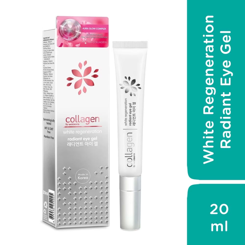 Gel Mắt Collagen By Watsons White Regeneration Radiant Eye Gel 20ml