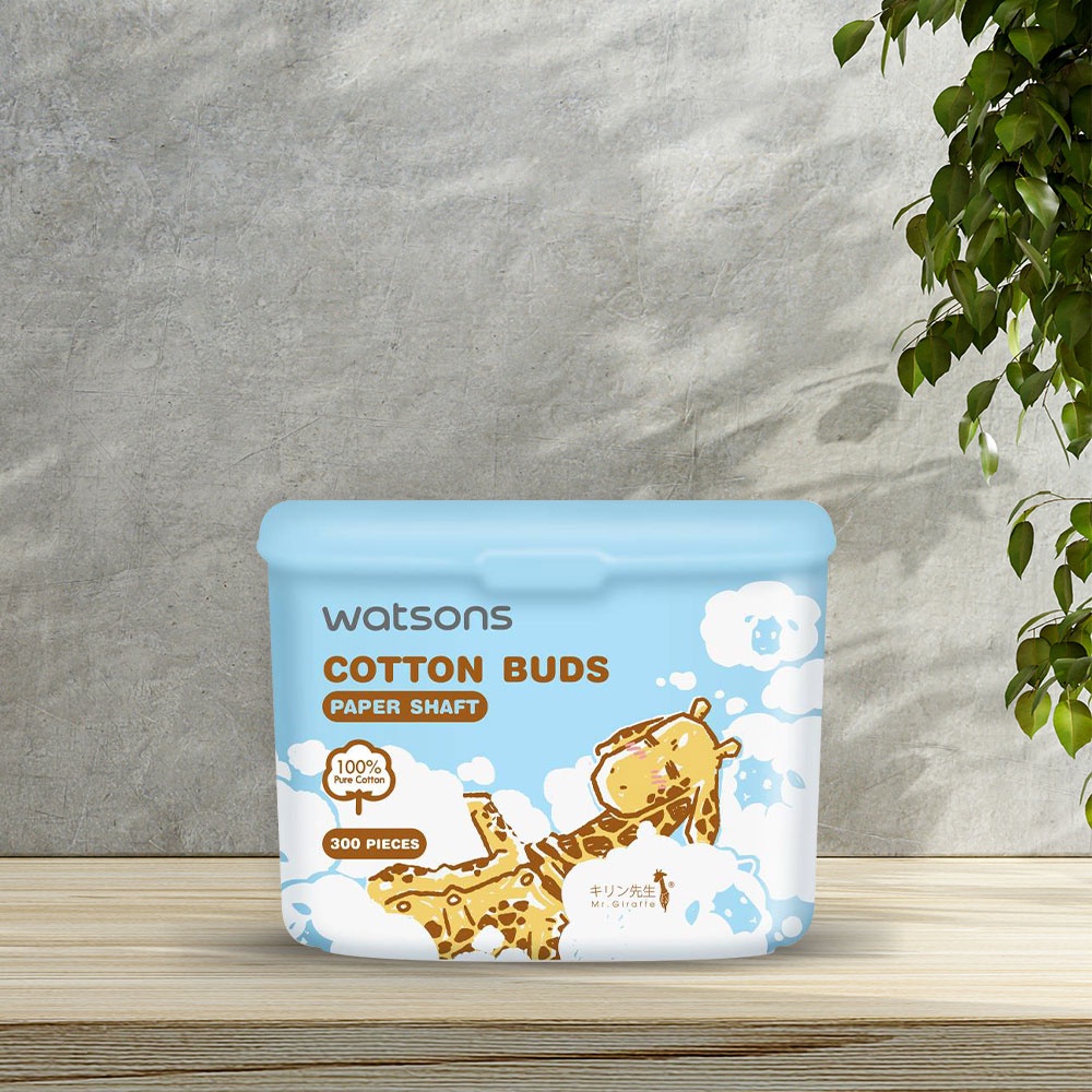 Tăm Bông Watsons Paper Shalf Cotton Buds 300s.