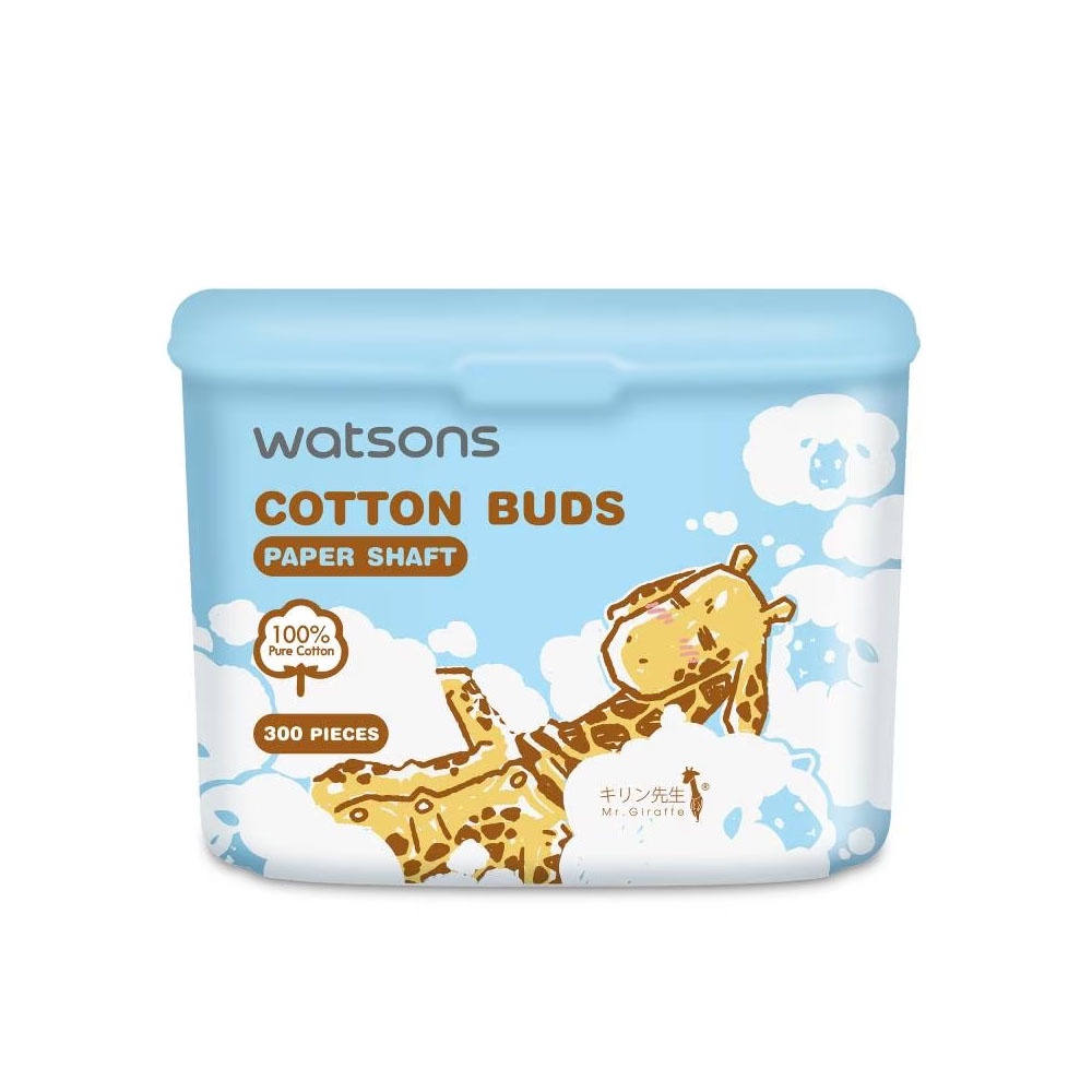 Tăm Bông Watsons Paper Shalf Cotton Buds 300s.