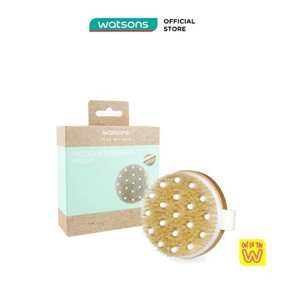 [Mã FMCGWA101 giảm 8% đơn 250K] Bàn Chải Tắm Watsons Wooden Massager Brush