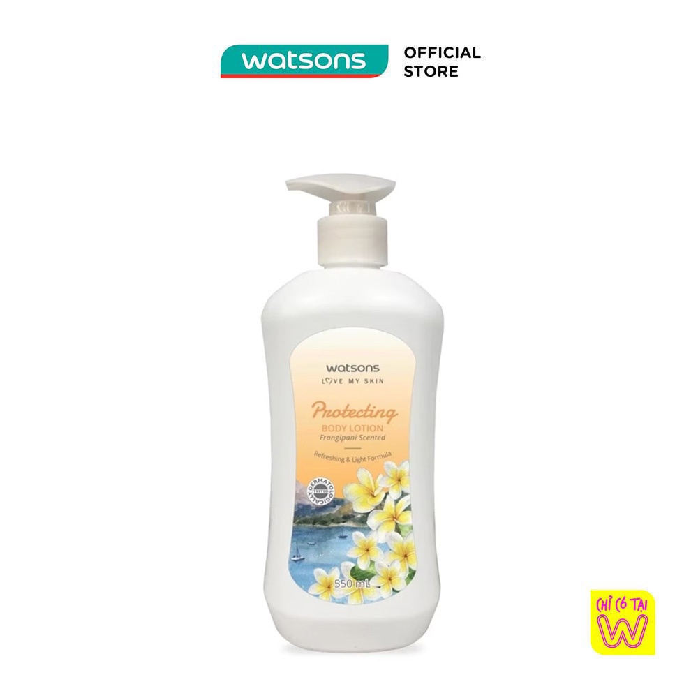 Sữa Dưỡng Thể Watsons Hương Hoa Sứ Giúp Bảo Vệ Làn Da 550ml