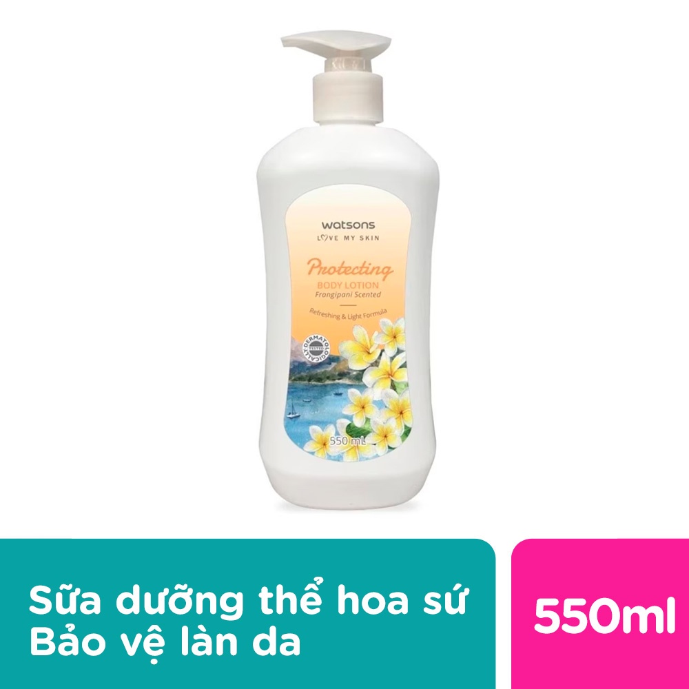 Sữa Dưỡng Thể Watsons Hương Hoa Sứ Giúp Bảo Vệ Làn Da 550ml