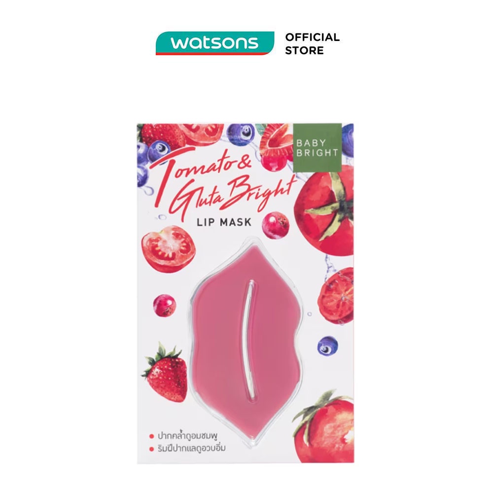 Mặt Nạ Môi Baby Bright Tomato & Gluta Bright Lip Mask 10g