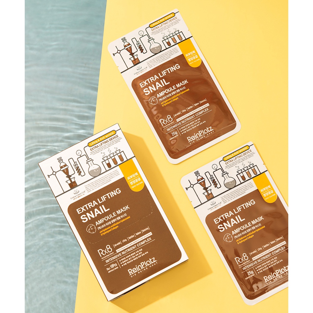 Mặt Nạ Reinplatz Dưỡng Da Extra Lifting Snail Ampoule Mask 25g