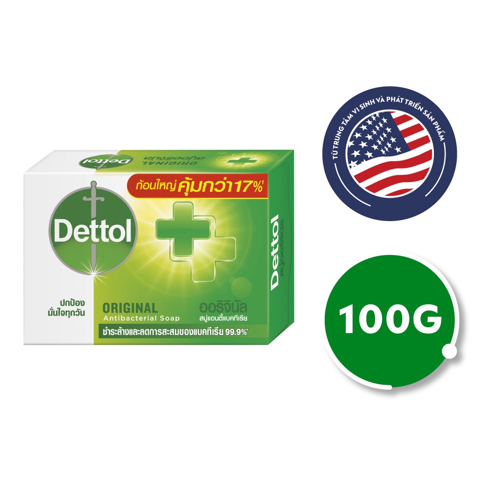 Xà Phòng Dettol Original Antibacterial Kháng Khuẩn 100g