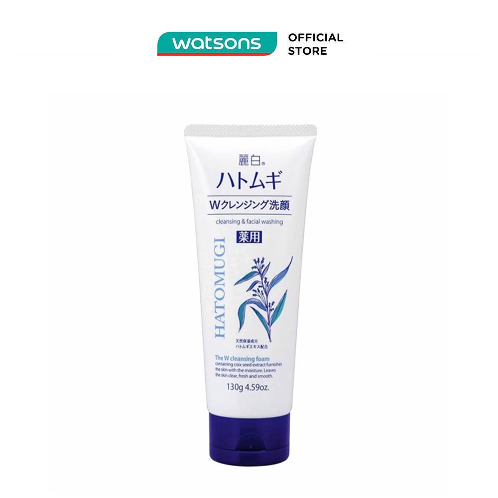 Sữa Rửa Mặt Tẩy Trang Reihaku Hatomugi W Cleansing Foam 130g