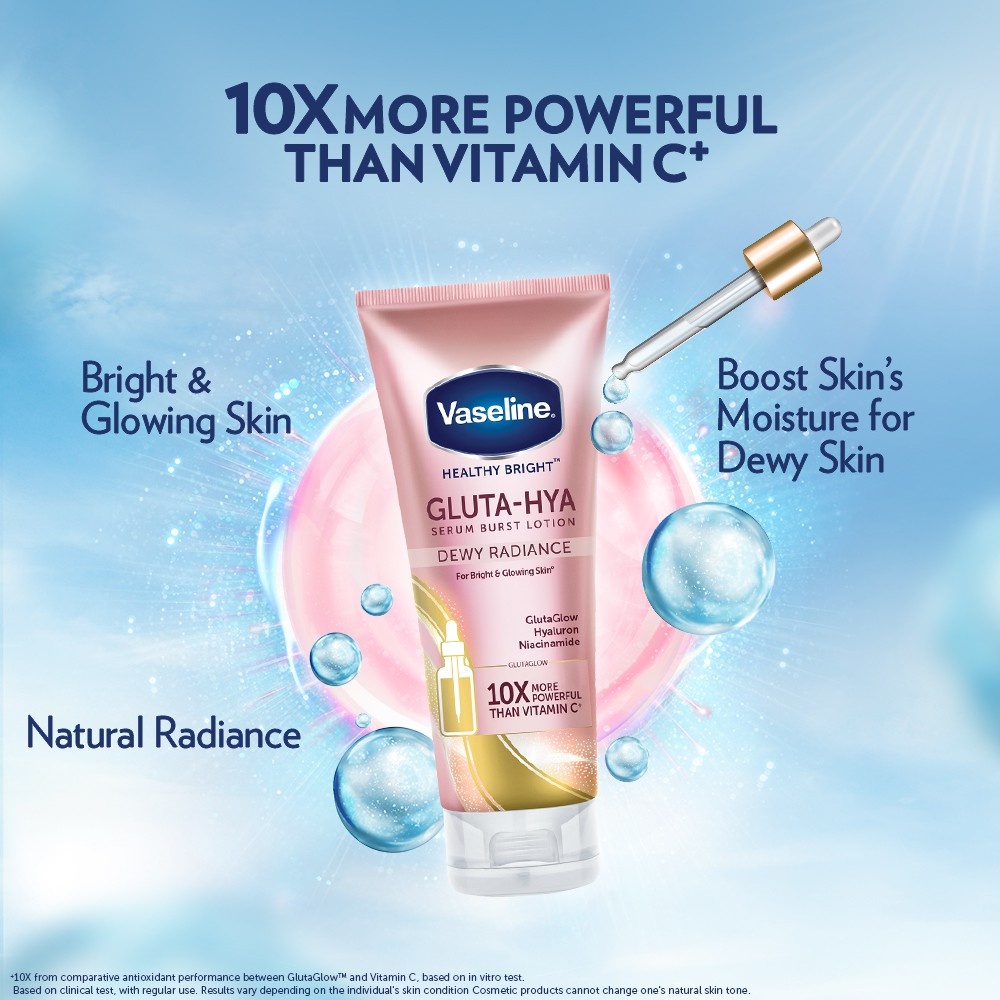 Serum Dưỡng Thể Vaseline Healthy Bright Gluta-Hya Burst Lotion Dewy Radiance 70ml