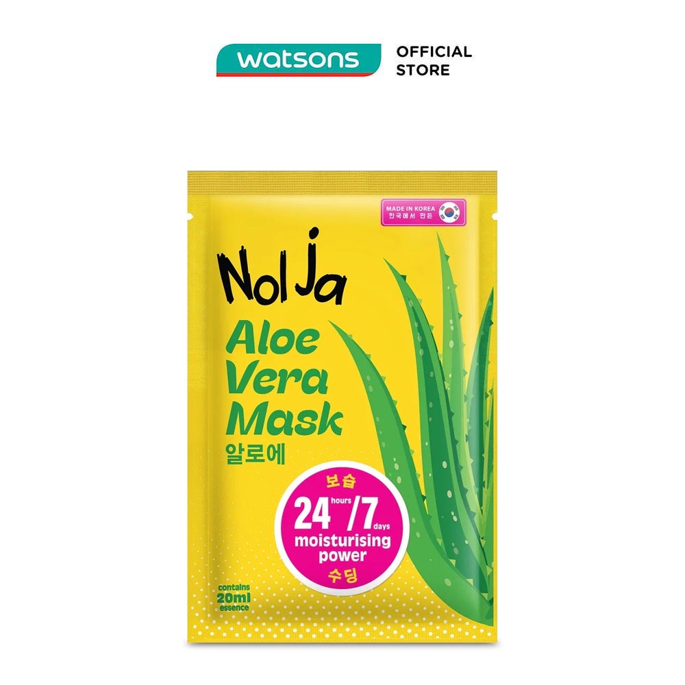 [Mã FMCGWA101 giảm 8% đơn 250K] Mặt Nạ Nolja Aloe Vera Mask 24/7 20ml