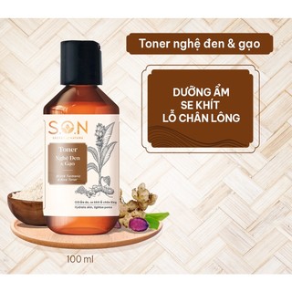 Toner S.O.N Nghệ Đen & Gạo 100ml