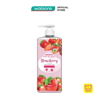  Kem Tắm Watsons Love My Skin Strawberry Scented Cream Body Wash 700ml 1000ml 