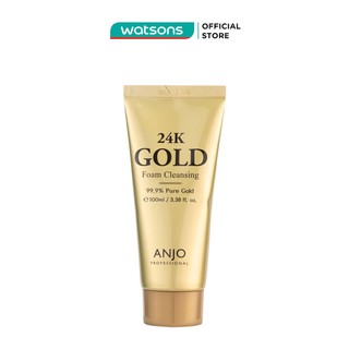 Sữa rửa mặt tạo bọt anjo professional 24k gold foam cleansing 100ml