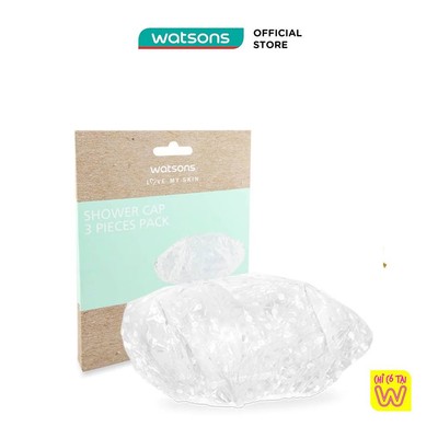 [Mã FMCGWA101 giảm 8% đơn 250K] Mũ Tắm Watsons Shower Cap Pack 3S